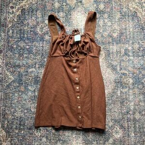 Free People Button-Down Mini Dress
